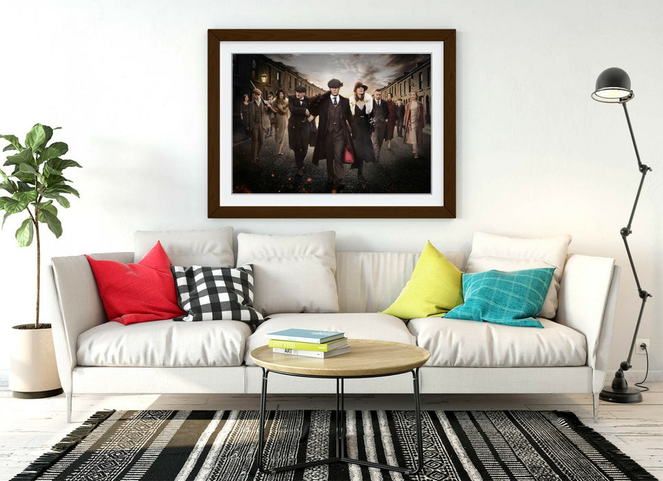 PEAKY BLINDERS CREW -ART FRAMED POSTER PICTURE PRINT ARTWORK-