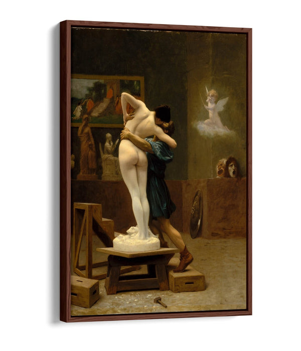 JEAN-LEON GEROME, PYGMALION AND GALATEA -FLOAT EFFECT CANVAS WALL ART PRINT