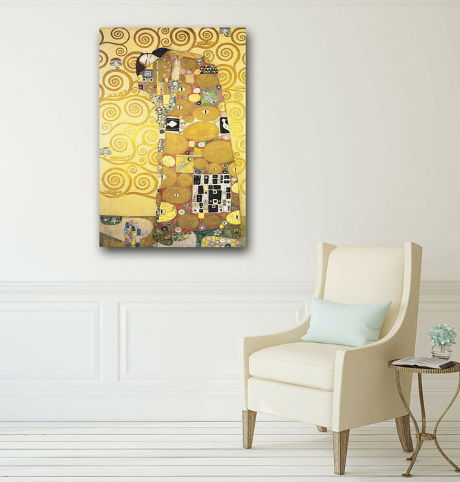Gustav Klimt The Embrace CANVAS WALL ART PICTURE PRINT ARTWORK PAINTING FRAMED
