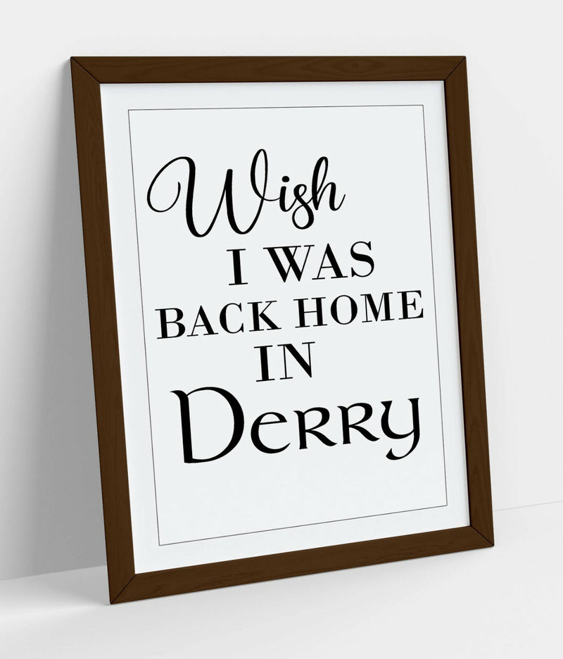 Framed Wall Art Featuring Lyric Wall Art Quote Picture Print with Natural Wood Frame