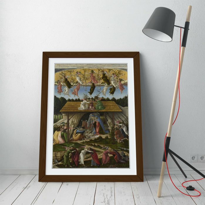 SANDRO BOTTICELLI, THE MYSTICAL NATIVITY -FRAMED WALL ART PICTURE PRINT ARTWORK