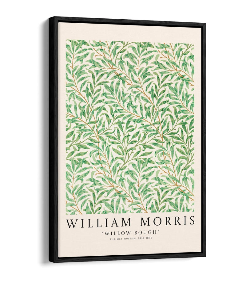 Float Effect Canvas Art - William Morris Willow Bough Botanical Print | Premium Varnish Seal