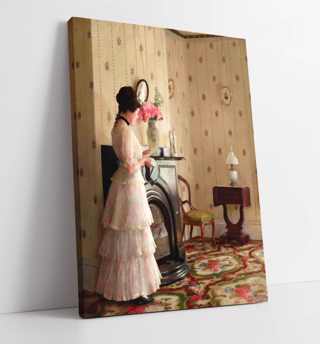 Canvas Wall Art - William McGregor Paxton The Front Parlor Painting Print