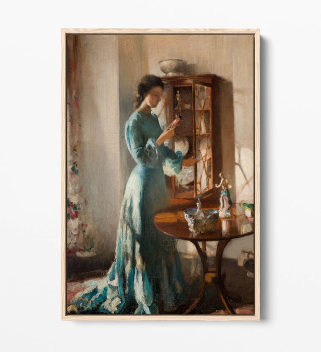 Canvas Wall Art | Henry Tonks The China Cabinet – Premium Float Effect Print