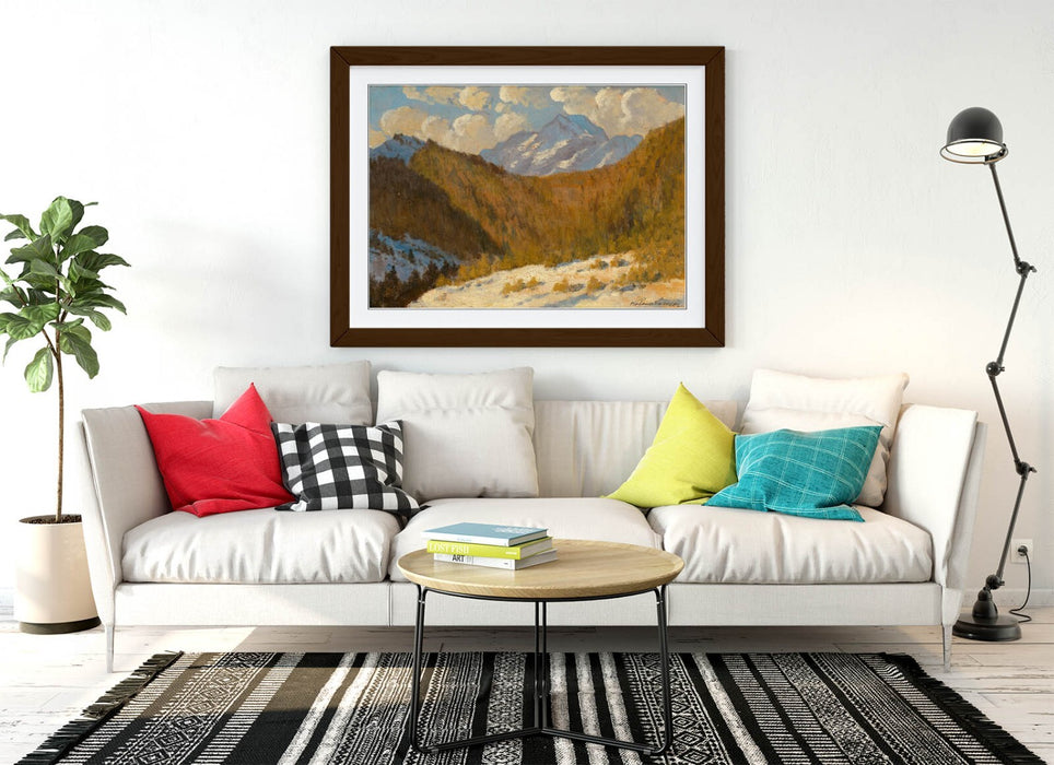 Framed Wall Art - Ferdinand Katona Early Spring Painting in Tatras | Handmade UK