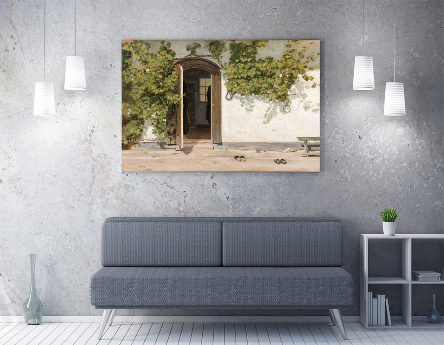 Canvas Wall Art – Martinus Rorbye Entrance To An Inn Print | Premium Handmade Canvas