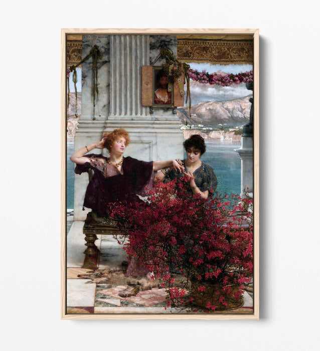 Canvas Wall Art Print - Lawrence Alma Tadema Love's Jewelled Fetter Float Effect