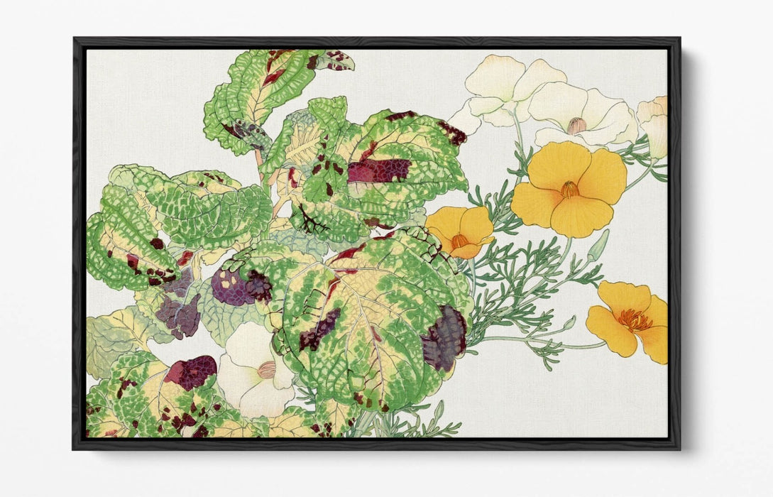 Canvas Wall Art - KONAN TANIGAMI Float Effect Botanical Wall Decor Print