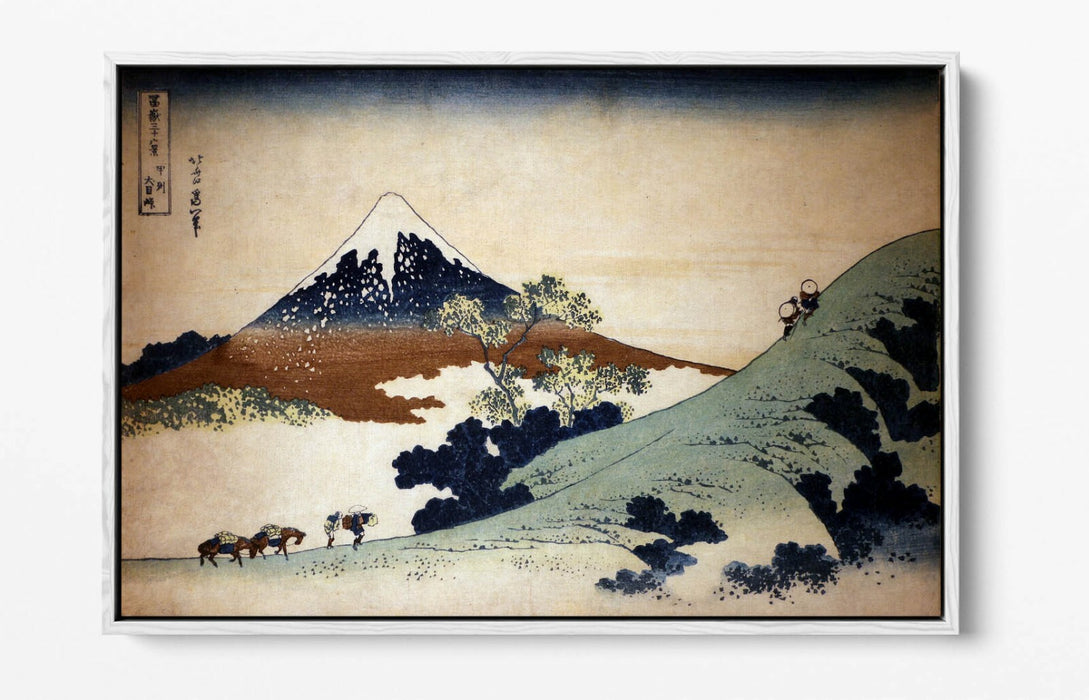 Float Effect Canvas Art - Hokusai Mount Fuji Print | Ready To Hang, Scratch Resistant