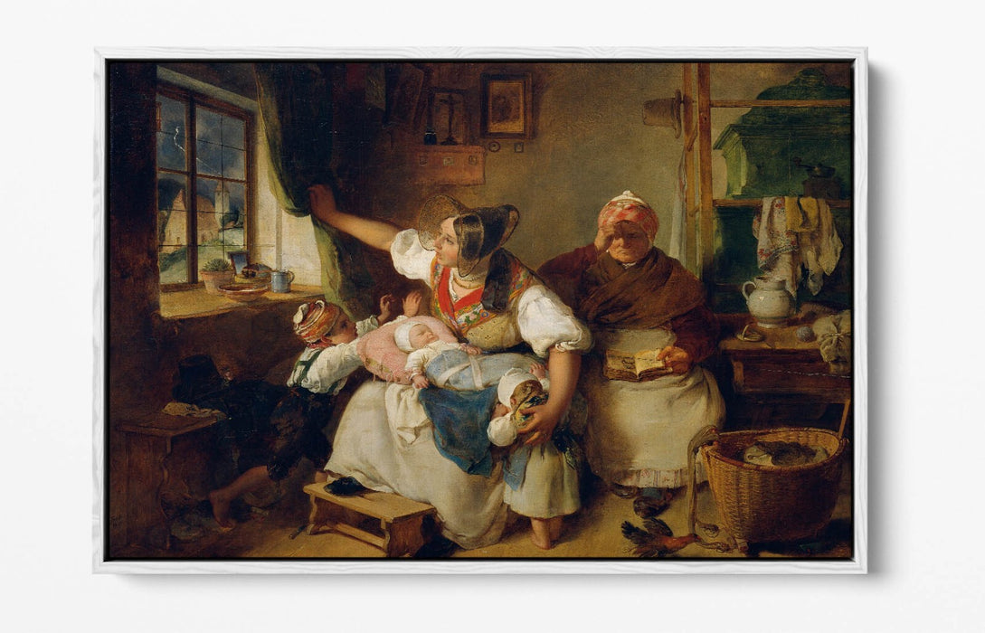 Canvas Wall Art Print - Thunderstorm Float Effect on Premium 30mm Deep Frame