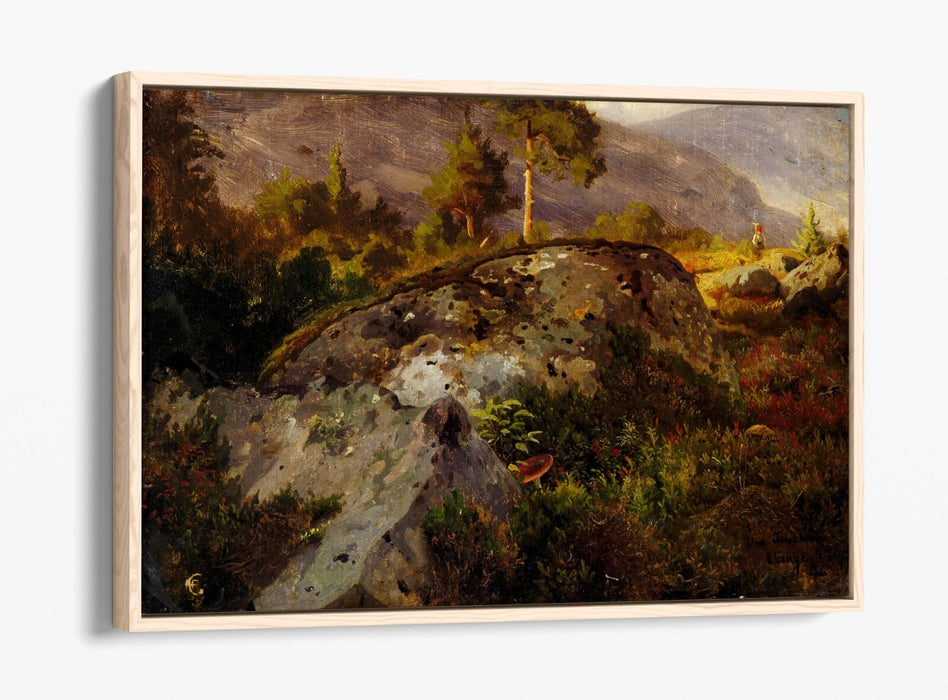 Canvas Wall Art - Handmade Landscape Print with Float Effect & Premium Frame