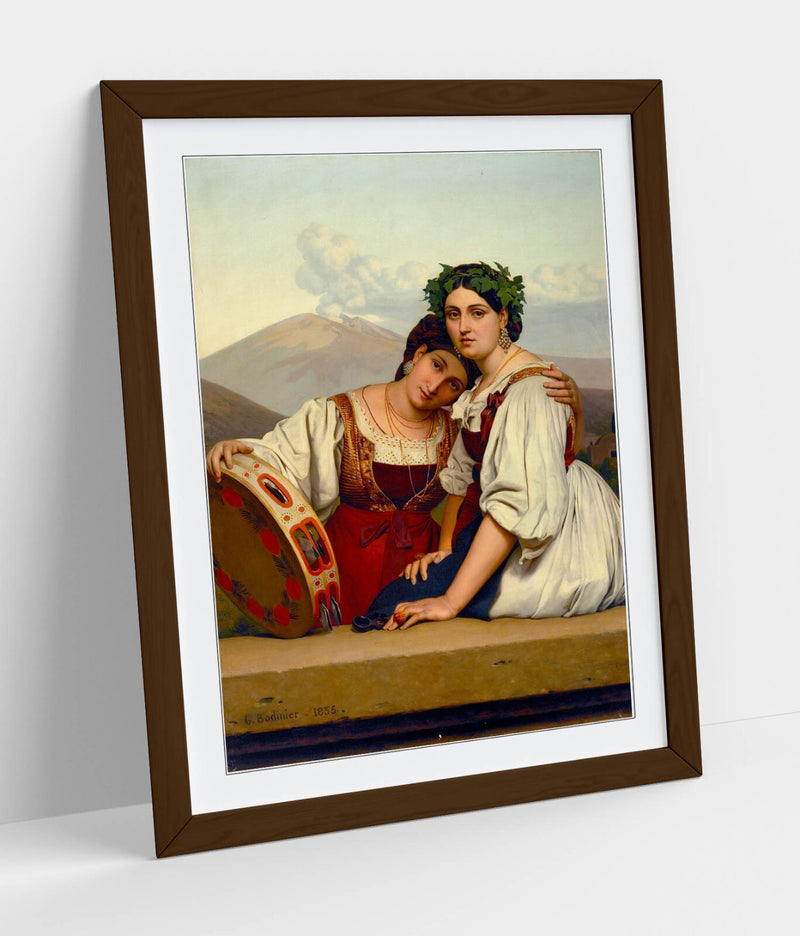 Framed Wall Art Poster - Guillaume Bodinier, Young Napolitaines Print UK | Matte Finish