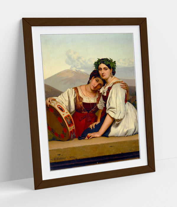 Framed Wall Art Poster - Guillaume Bodinier Young Napolitaines Print UK | Matte Finish