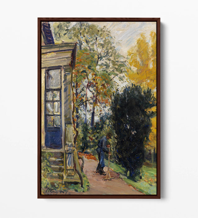 Canvas Wall Art Print – Max Slevogt Gardener | Premium Float Frame, Handmade UK