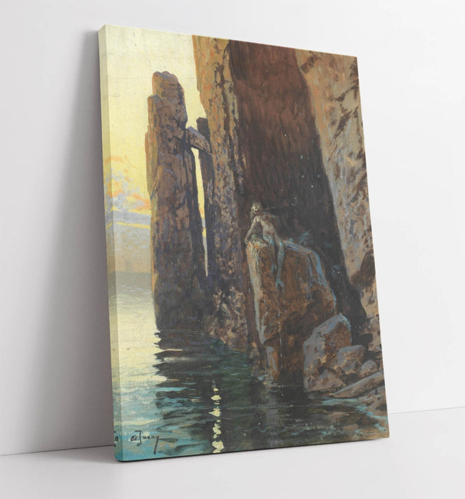 Canvas Wall Art – Georg Janny Mermaid And Monsters Premium Framed Print