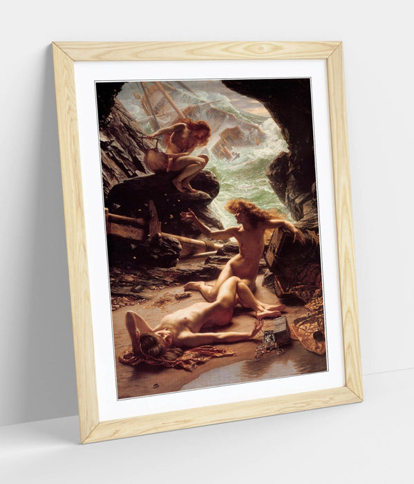 Framed Art Poster - Edward John Poynter Cave of the Storm Nymphs Print | UK Made Frame