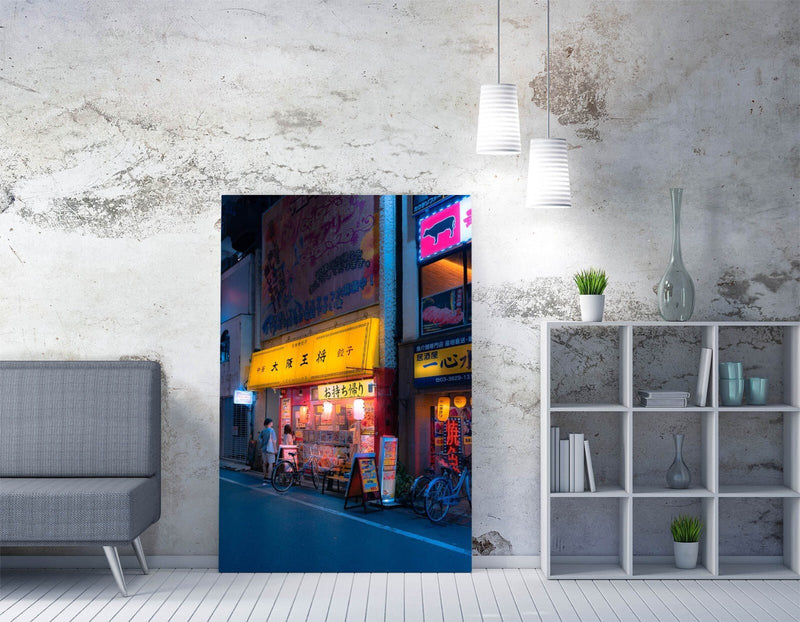 Tokyo Night Canvas – Urban Night Photo Canvas With Premium Varnish Finish
