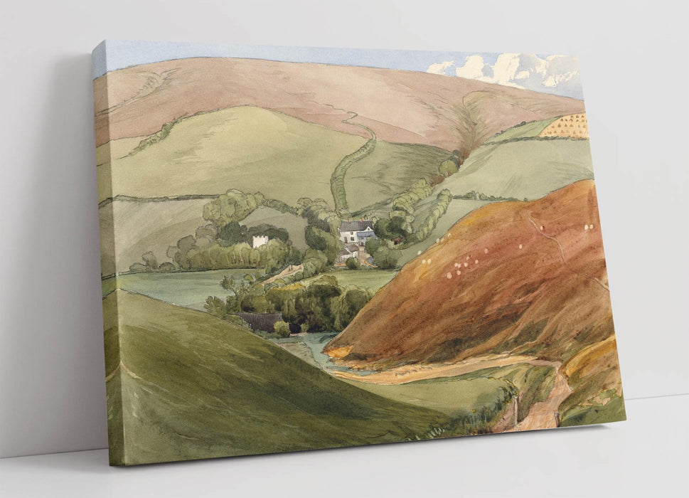 Canvas Wall Art - Oare Village Handmade Canvas Art Print | Premium Satin Varnish Finish