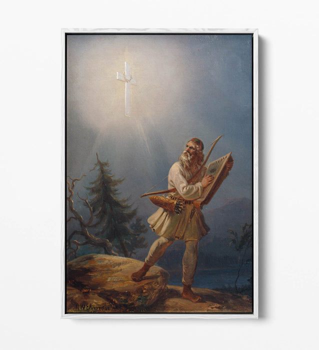 ROBERT WILHELM EKMAN, FLEEING PAGANISM -FLOAT EFFECT CANVAS WALL ART PIC PRINT