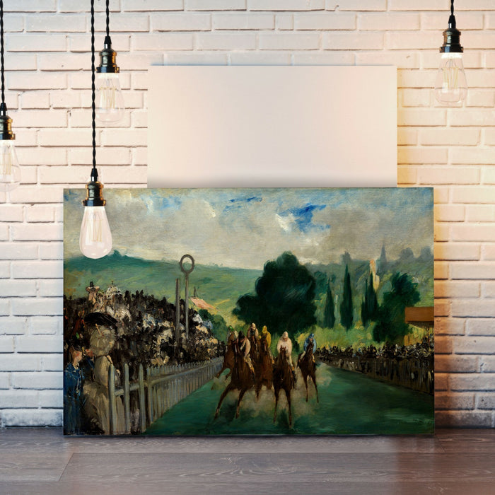 Canvas Wall Art - Edouard Manet Print The Races at Longchamp | Premium Canvas Art