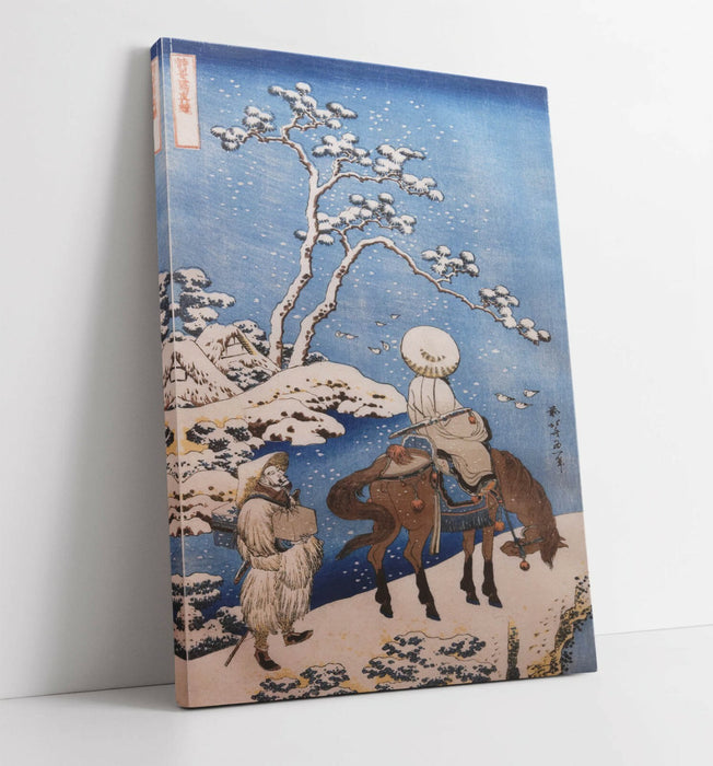 Canvas Wall Art – Hokusai Rider In The Snow Print | Handmade Japanese Canvas Art