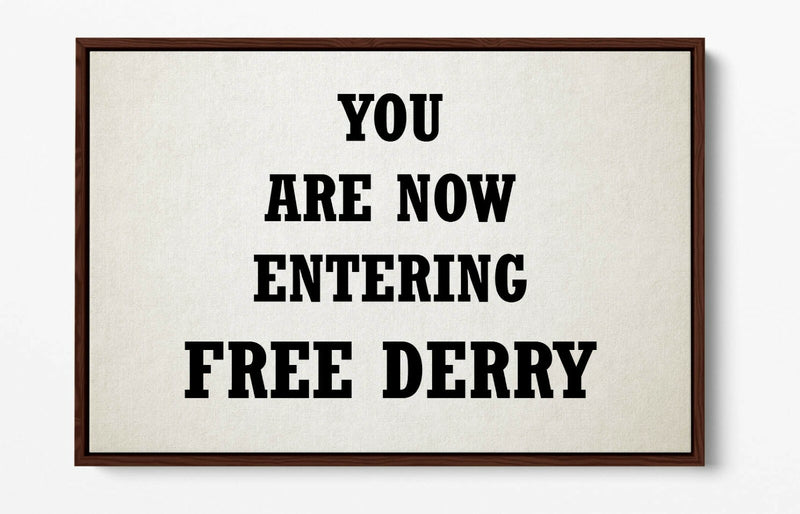 Float Effect Canvas - Handmade Derry Print on Premium Deep Frame Artwork