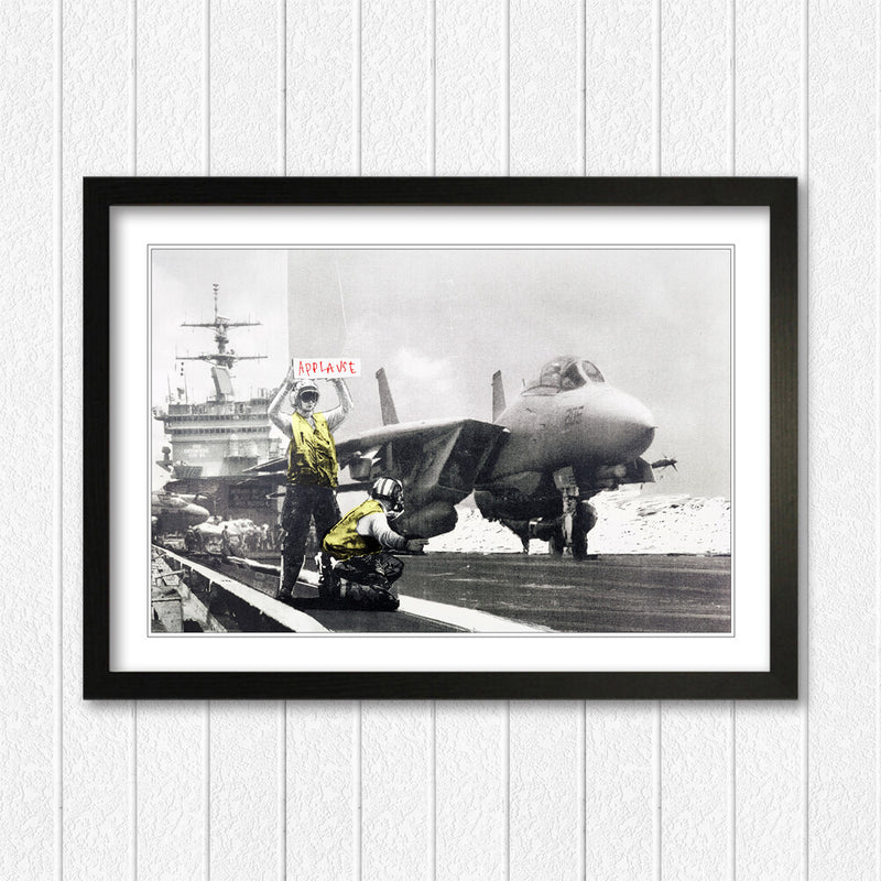 Banksy Framed Poster – Urban Street Art Graffiti Wall Art with UK Handmade Frame