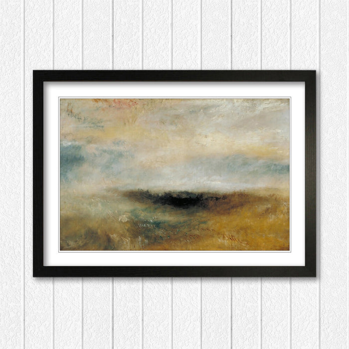 Framed Art Poster - J M W Turner Storm Coming Classic Painting Print | UK Handmade Frame
