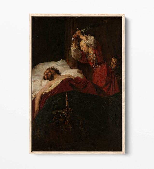 Float Effect Canvas Art - Judith And Holofernes Print By Jan De Bray | Premium Ready To Hang Wall Decor