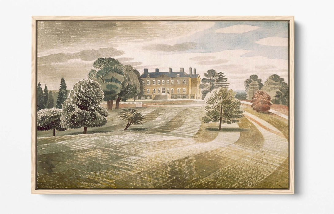 Float Effect Canvas Art – Premium Handmade Beige Wall Print with 30mm Deep Frame