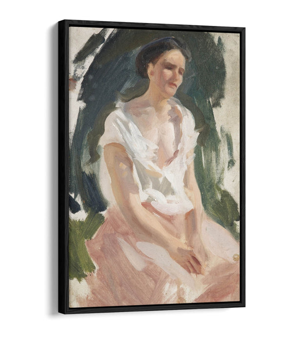 Float Effect Canvas Art – Woman Figure Canvas Print | Premium Varnish Finish