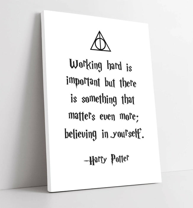 INSPIRATIONAL MOTIVATIONAL HARRY POTTER QUOTE -CANVAS WALL ART PICTURE PRINT