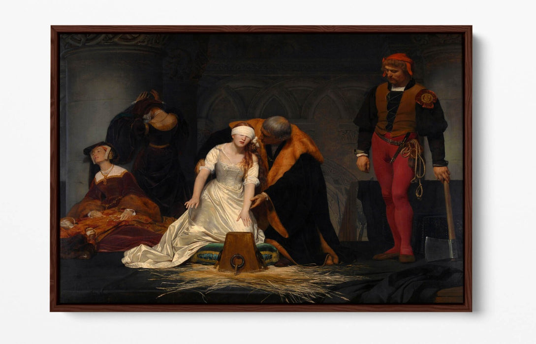 Canvas Wall Art Print - Execution of Lady Jane Grey | Float Effect Canvas Frame