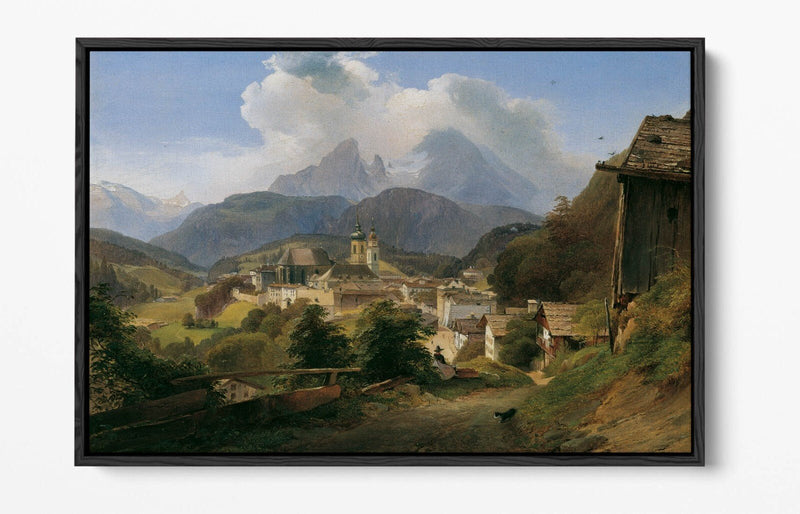 Float Effect Canvas - Berchtesgaden Mountain Art Print | Premium Handmade UK Canvas