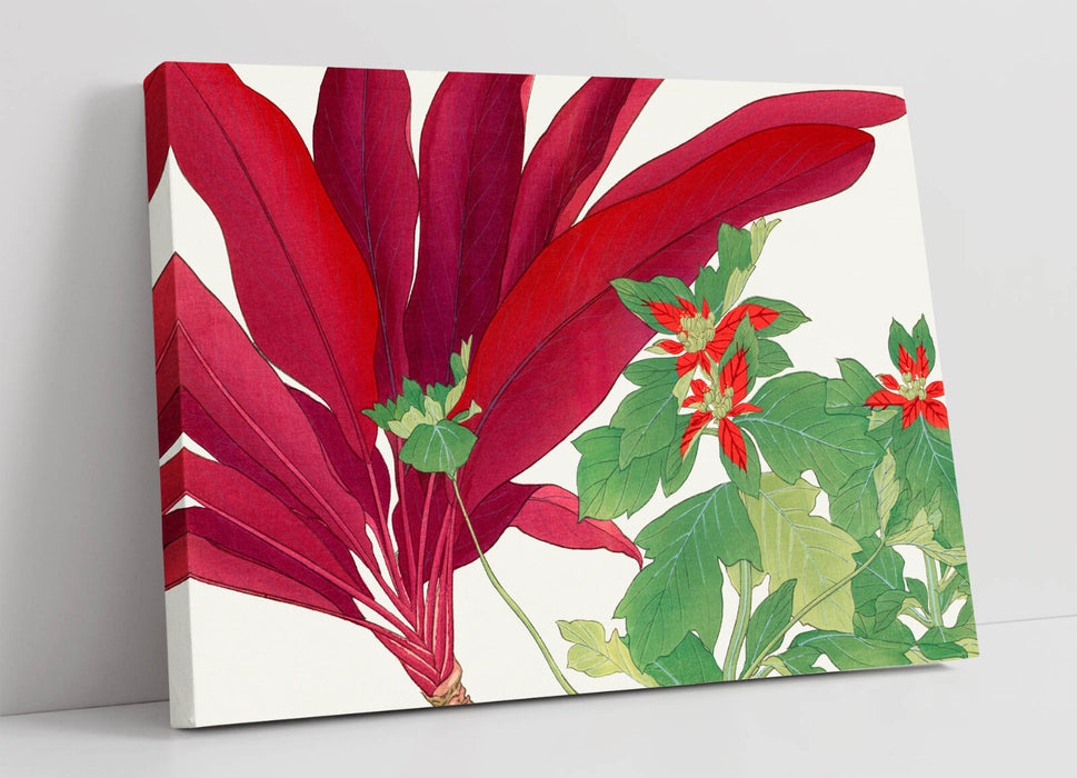 Canvas Wall Artwork - Handmade Japanese Woodblock Art with Vibrant Color Print