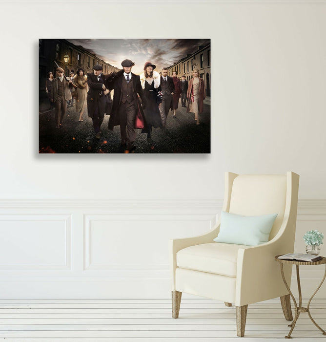 Peaky Blinders Crew - CANVAS WALL ART ARTWORK 30MM DEEP FRAMED PRINT
