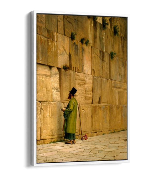 JEAN-LEON GEROME, THE WAILING WALL -FLOAT EFFECT CANVAS WALL ART PRINT