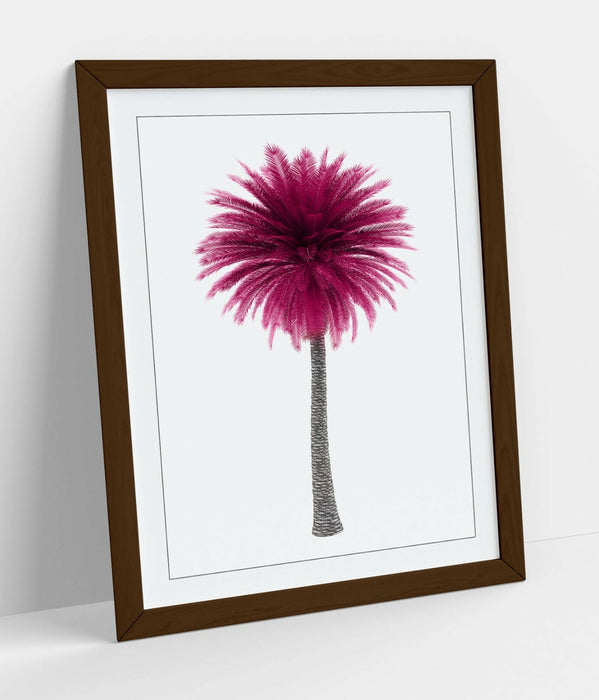 PINK PALM TREE -ART FRAMED POSTER PICTURE PRINT ARTWORK-