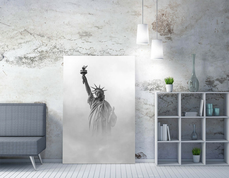 Statue Of Liberty Canvas - Premium Varnish Finish 30mm Deep Frame Wall Art Print
