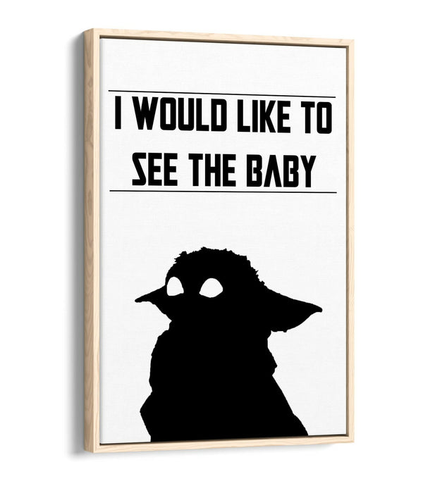 THE MANDALORIAN STAR WARS STYLE QUOTE -FLOAT EFFECT CANVAS ART PRINT