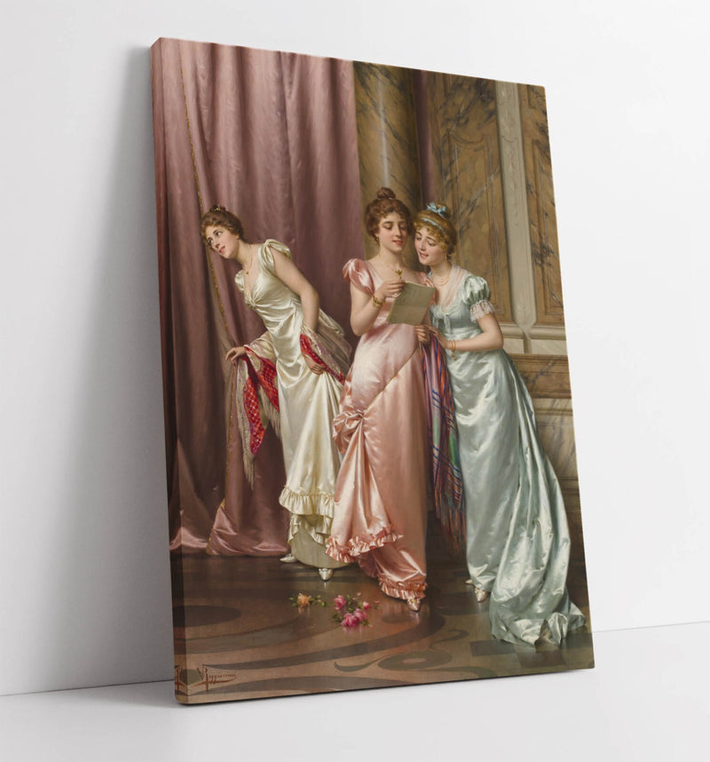 Canvas Wall Art - Vittorio Reggianini Illicit Letter Painting | Handmade Print