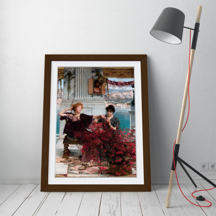 Framed Art Poster - Lawrence Alma Tadema Love's Jewelled Fetter Print UK Made Frame