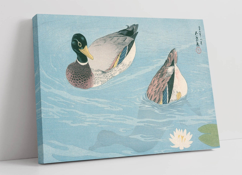 Canvas Wall Art - Goyo Hashiguchi Ducks | Handmade Vibrant Canvas Prints