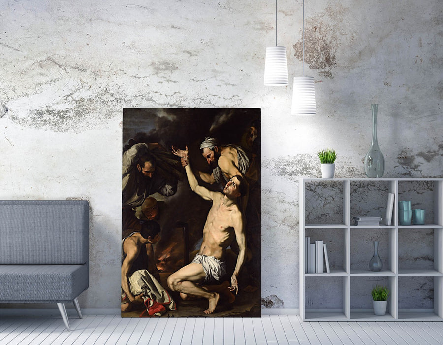 Canvas Wall Art - Jusepe De Ribera Martyrdom Of St Lawrence Fine Art Print