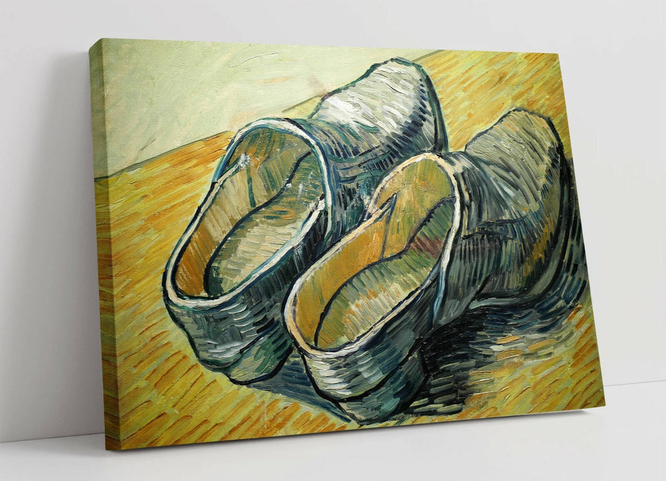 VINCENT VAN GOGH "STILL LIFE WOODEN SHOES" -CANVAS WALL ART PICTURE PRINT