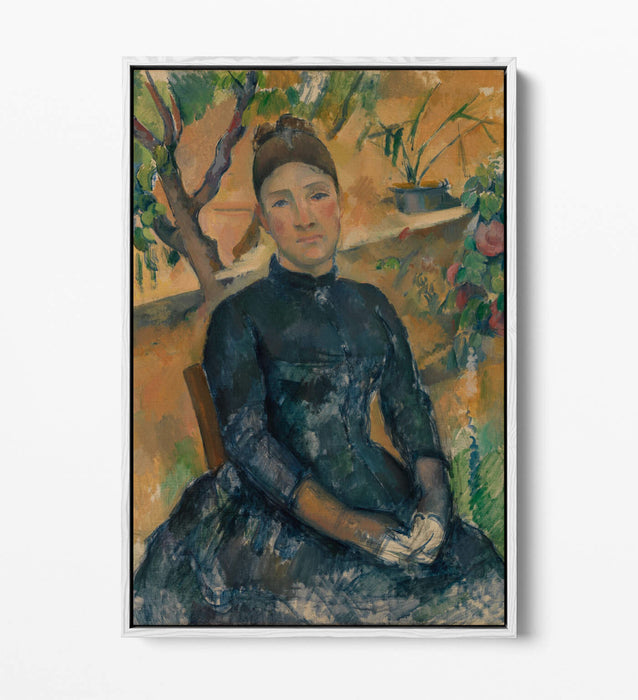 Canvas Art Print - Madame Cézanne Greenhouse Painting | Premium Float Effect Frame