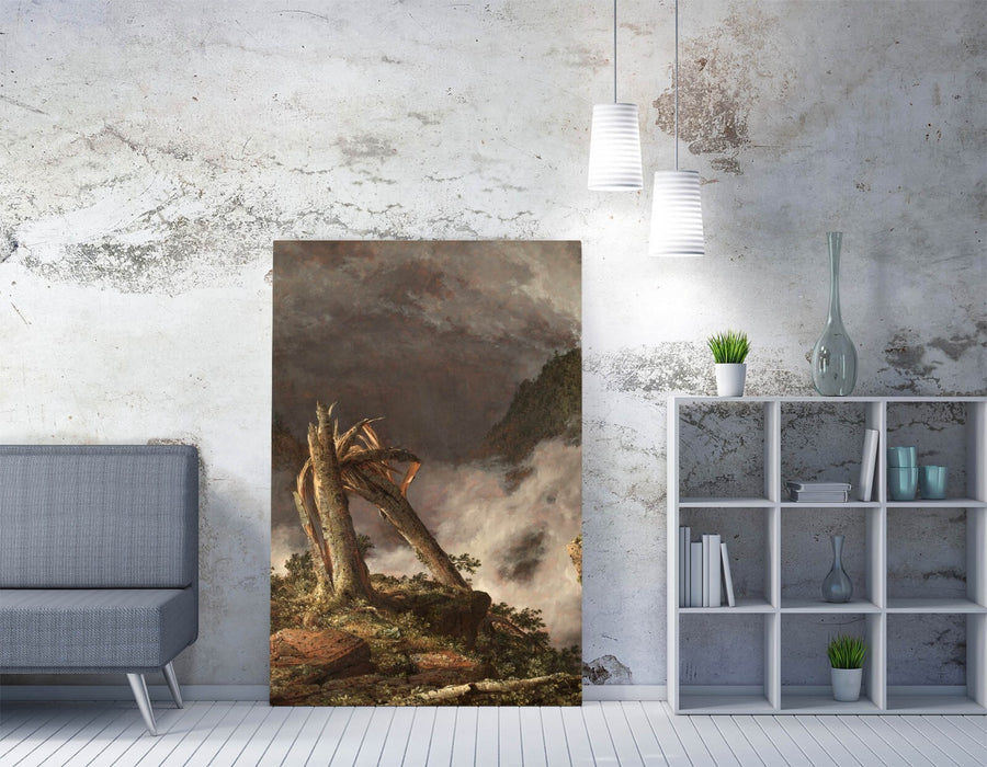 FREDERIC EDWIN CHURCH, STORM IN THE MOUNTAINS -CANVAS WALL ARTWORK PIC PRINT