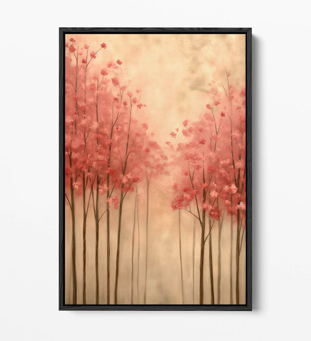 Cherry Blossom Canvas - Pink Floral Wall Decor | Handmade Float Effect Art Print