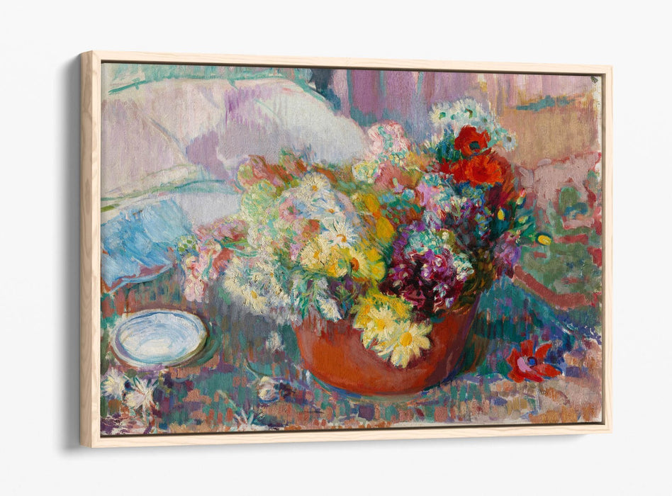 Float Effect Canvas | Magnus Enckell Flowers - Premium 30mm Deep Frame Wall Art