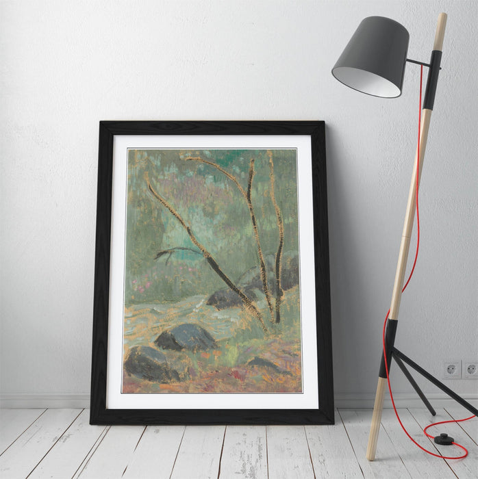 Framed Wall Art - Paul Serusier Huelgoat Painting, Handmade UK Frame, Matte Poster